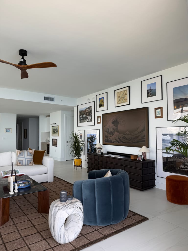 The Seabreeze Condo, Fort Lauderdale Beach, FL — interior design by EFE Creative Lab