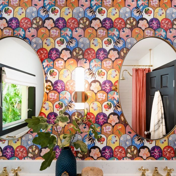 The Eclectic Bathroom, Miami Shores, FL — interior design by EFE Creative Lab