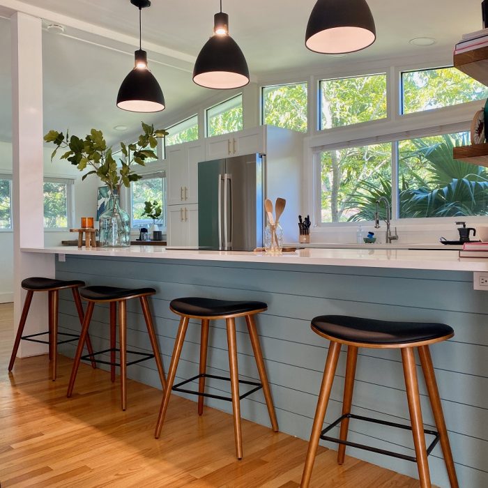 The Mid Century Ranch Kitchen, Miami, FL — interior design by EFE Creative Lab